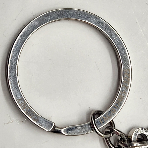 Preowned Disney Parks Keychain Mickey Mouse Ears Icon Blue + Silvertoned - Picture 6 of 14